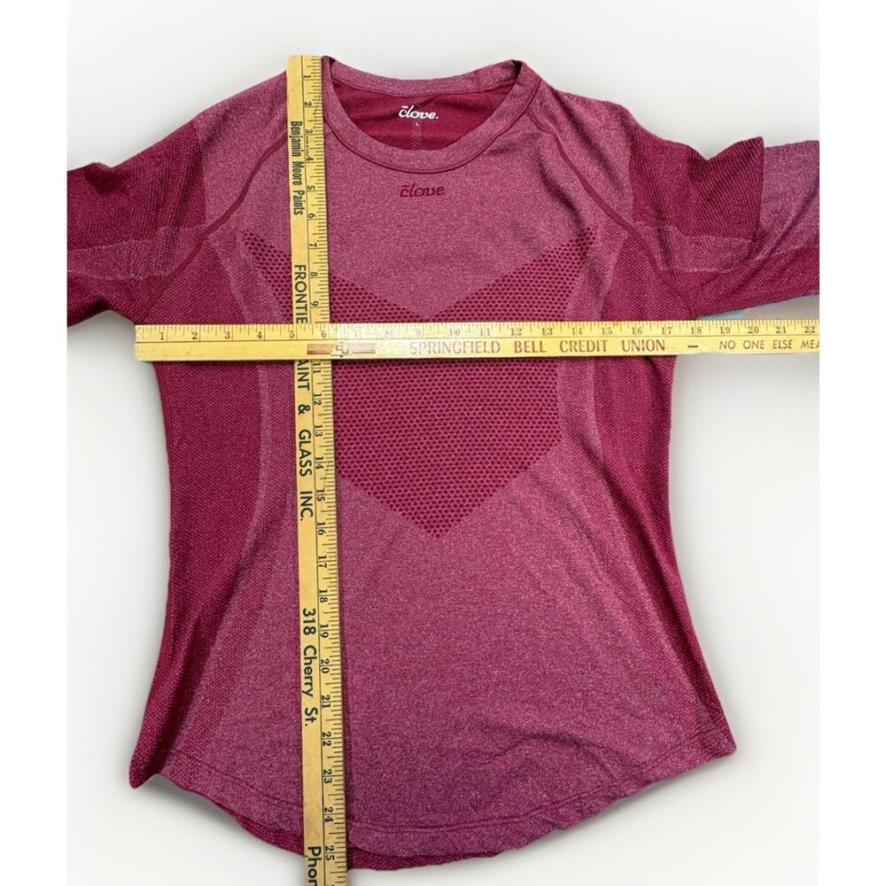 Clove Featherlite Underscrub Bundle Large Maroon Long Sleeve Tops NEW (2-Bundle) - Picture 6 of 10